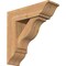 Ekena Millwork Funston Traditional Smooth Bracket w/ Offset Brace, Western Red Cedar, 7 1/2"W x 24"D x 24"H BKT0806X24X24FST01SWR - alternate 1